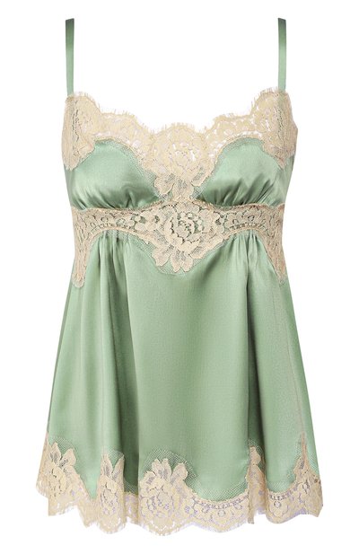 Женская топ из смеси шелка и хлопка DOLCE & GABBANA, арт. F73X3T/FU1NU