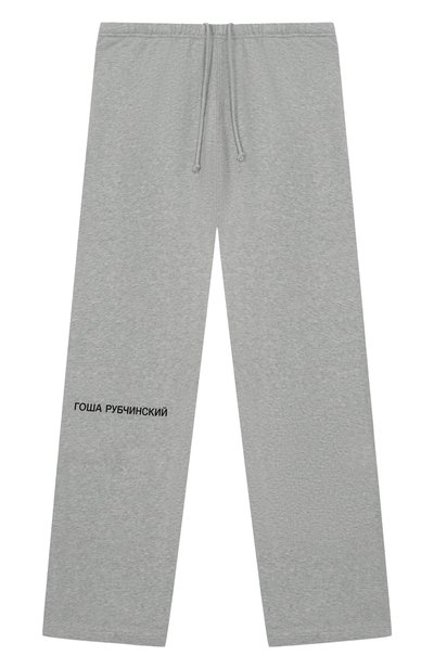 Хлопковые брюки ГОША РУБЧИНСКИЙ, арт. SWP_0301_GREY_MELANGE