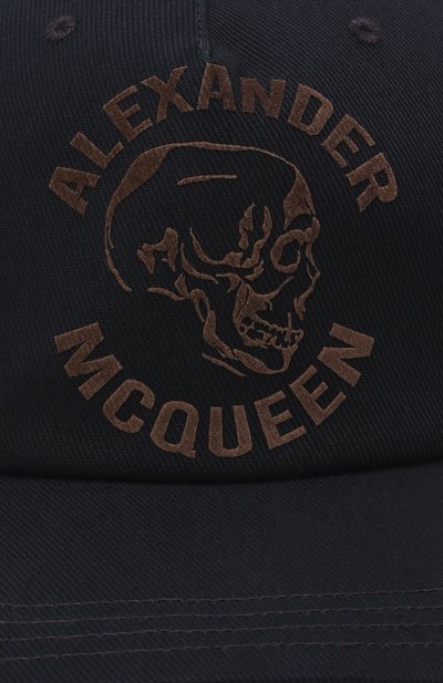 Хлопковая бейсболка ALEXANDER MCQUEEN, арт. 680247/4105Q, фото 4