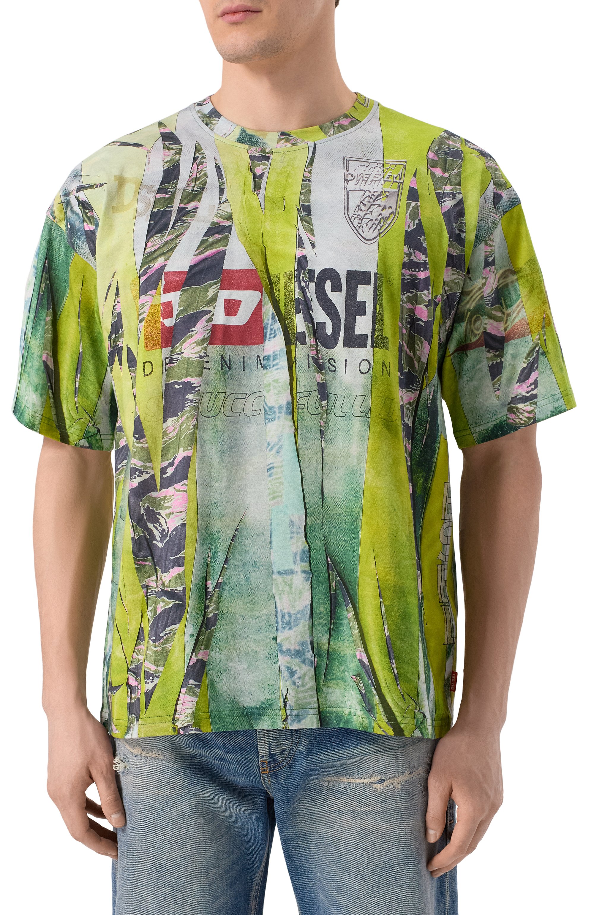 Хлопковая футболка DIESEL, арт. A19648/0HGBY, фото 3