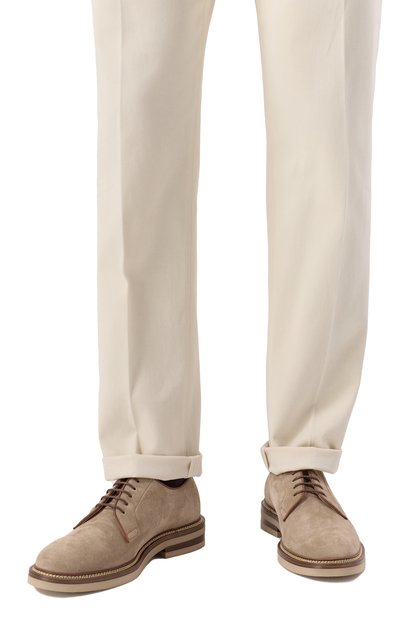 Замшевые дерби BRUNELLO CUCINELLI, арт. MZUPEAT708, фото 3