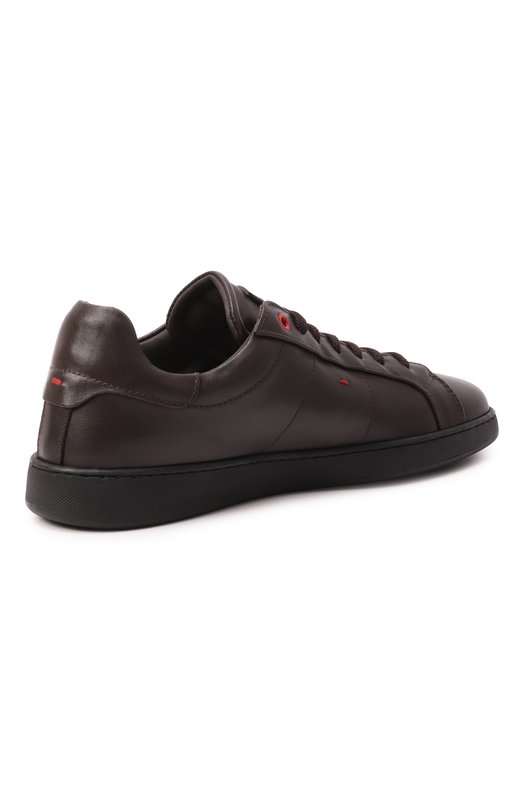 Кожаные кеды Kiton USSA388N0114306 Коричневый  USSA388N0114306 Фото 5