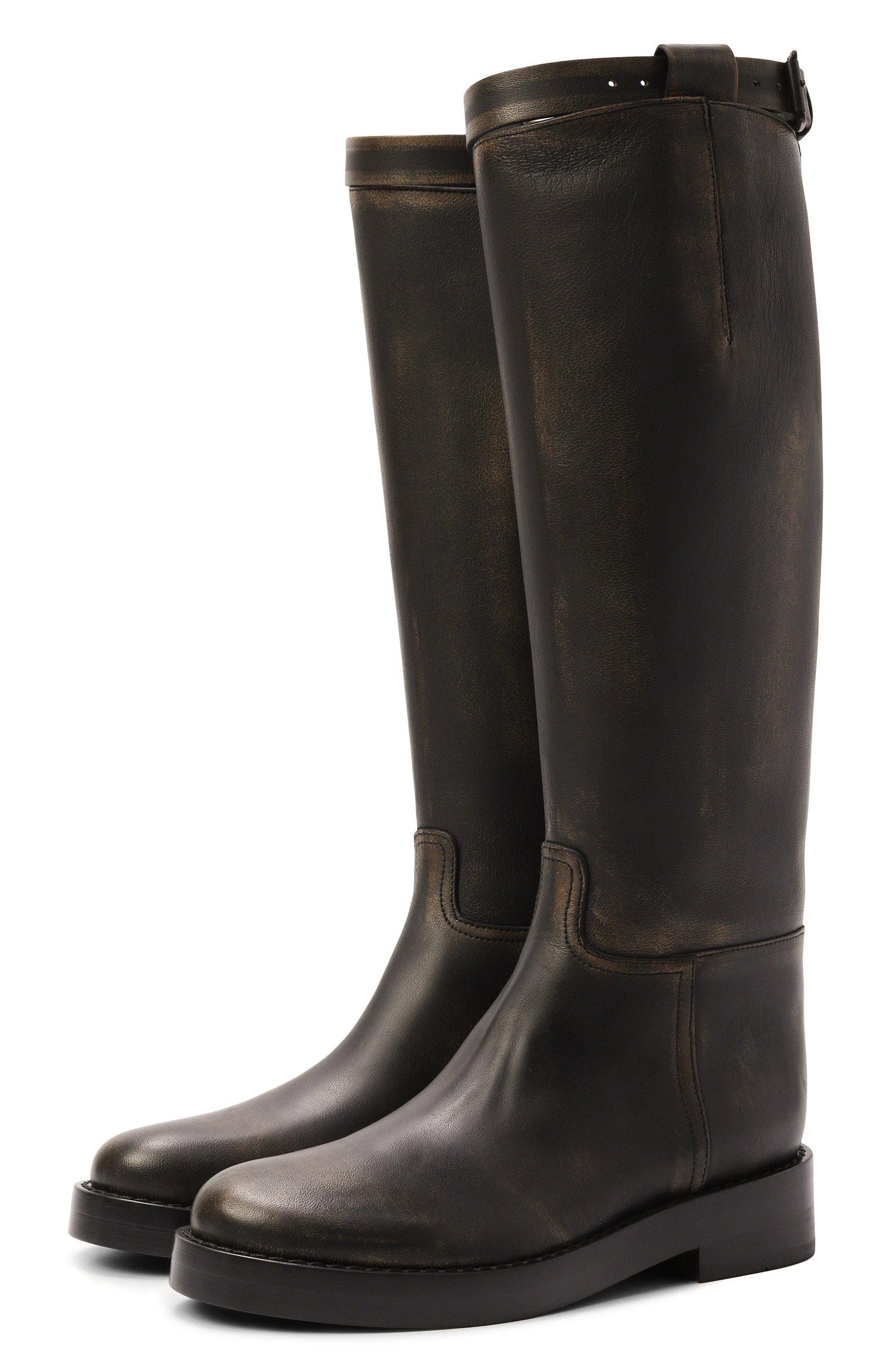 Кожаные сапоги stan ANN DEMEULEMEESTER, арт. B0010078/LT192, фото 1