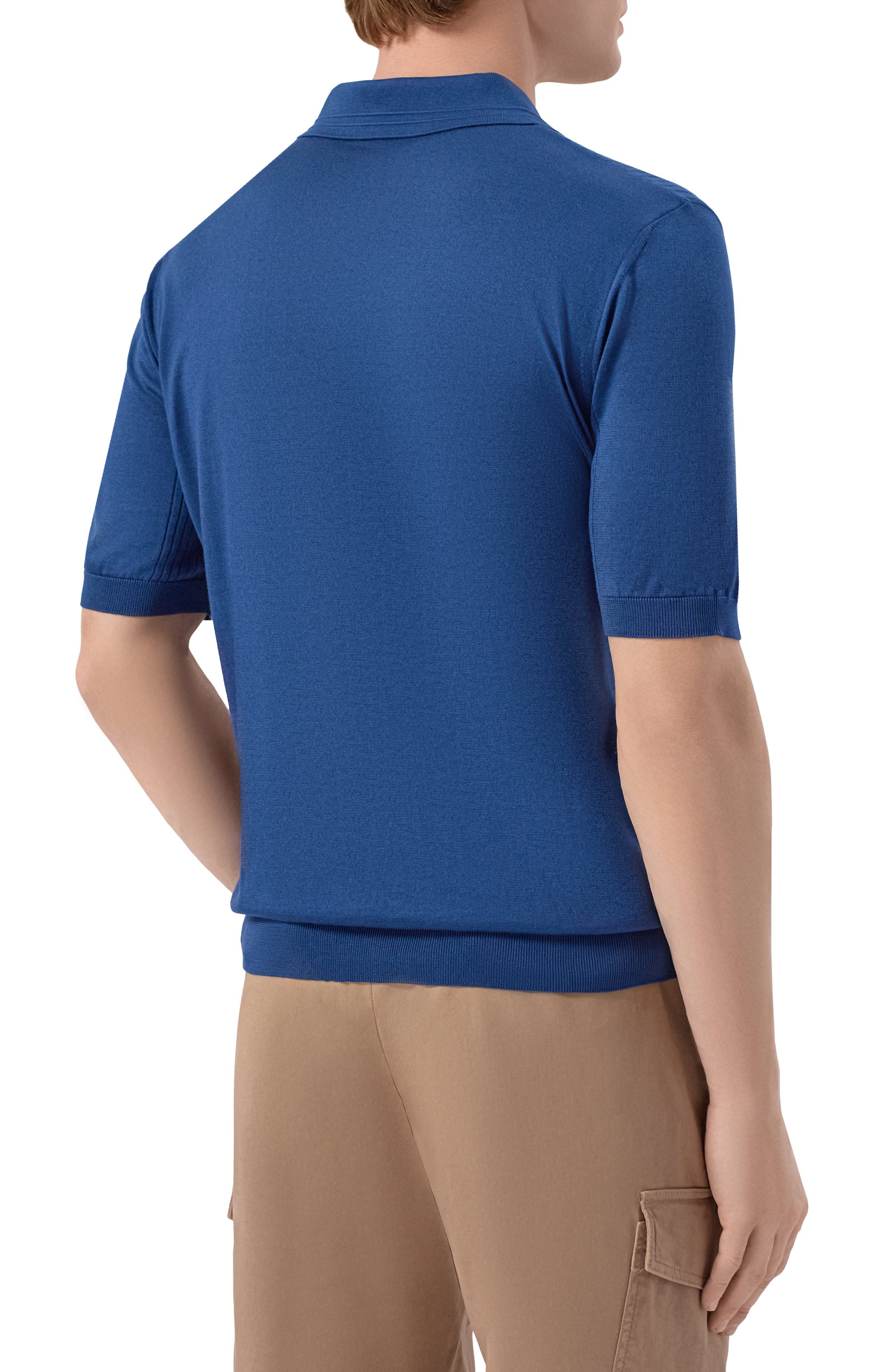 Шелковое поло ZILLI, арт. KZP002M0640VST000, фото 4