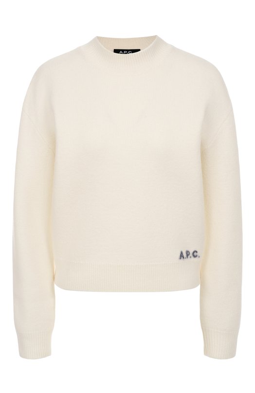 Шерстяной свитер A.P.C. F23373/WVBDK Бежевый F23373/WVBDK