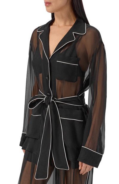 Шелковая блузка DOLCE & GABBANA, арт. F5U33T/FU1AT, фото 3