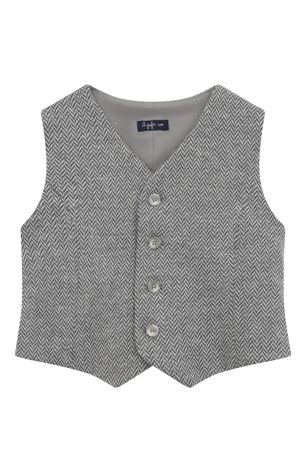 Хлопковый жилет IL GUFO, арт. A22GI033M5031/12M-18M, фото 1