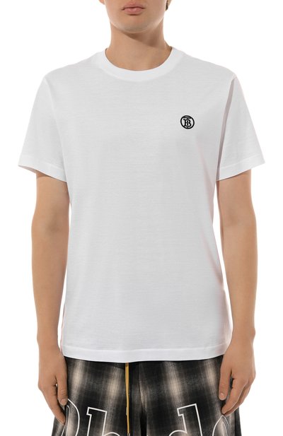 Хлопковая футболка BURBERRY, арт. 8084015, фото 3