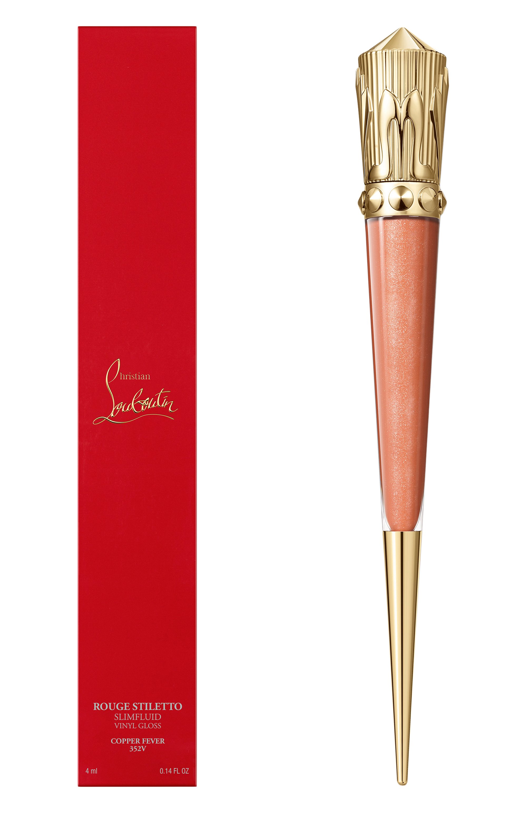 Блеск для губ rouge stiletto vinyl gloss, оттенок copper fever 352v  CHRISTIAN LOUBOUTIN, арт. 8435415089708, фото 4