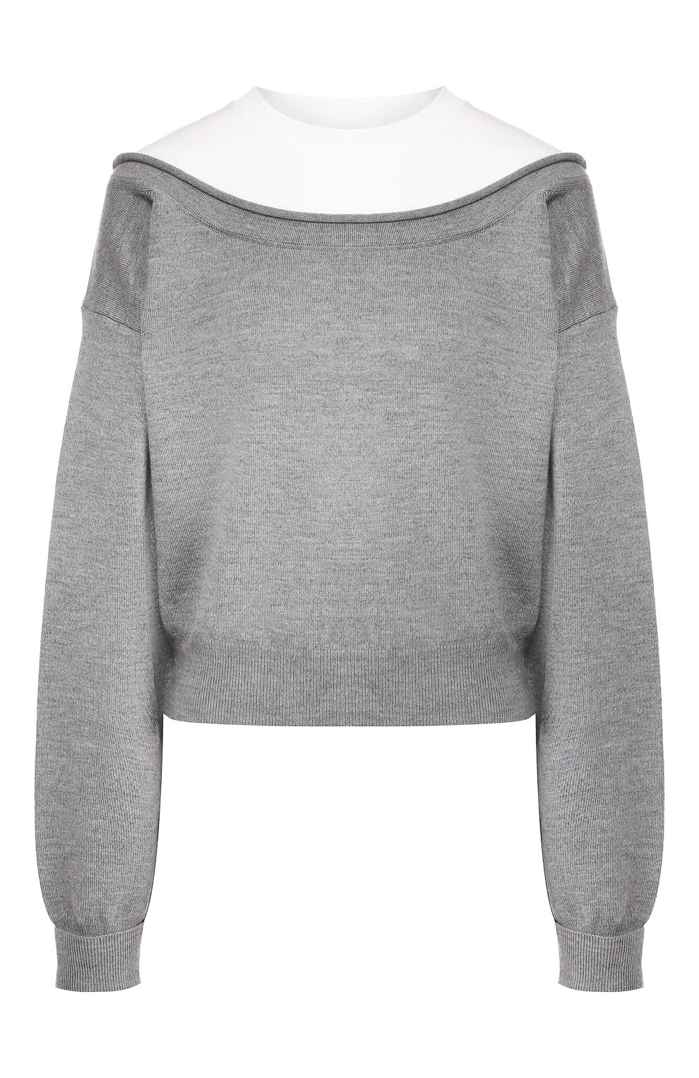 Шерстяной пуловер ALEXANDERWANG.T серого цвета по цене 41200 руб., арт. 4KC1201012, фото 1 Шерстяной пуловер ALEXANDERWANG.T, арт. 4KC1201012, фото 1