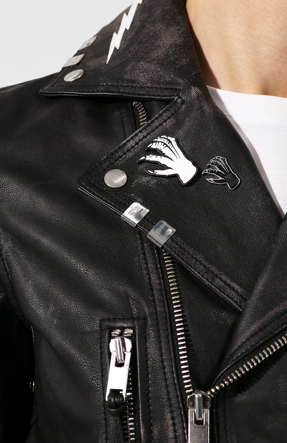 Кожаная куртка DIESEL, арт. 00S3AJ/0CAXK, фото 5