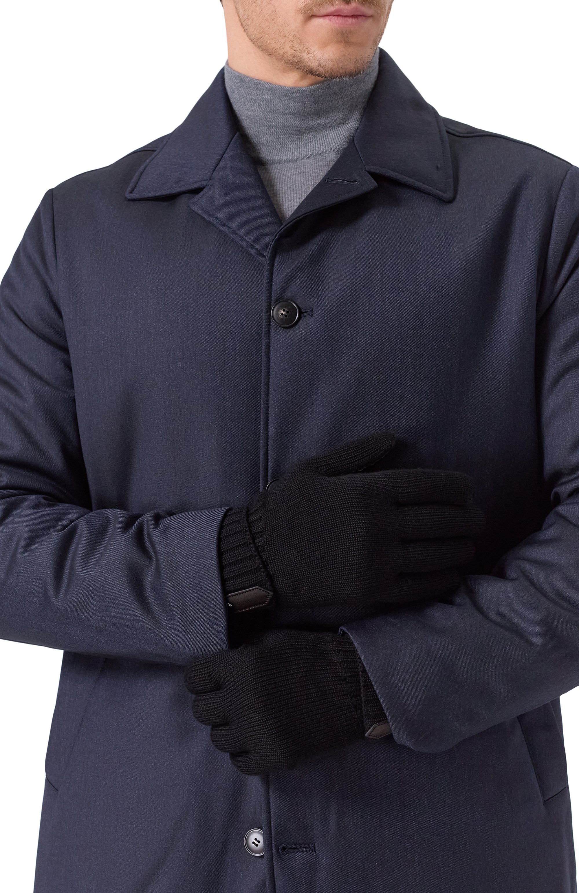 Комбинированные перчатки CANALI, арт. GUA01/ZC00049, фото 2