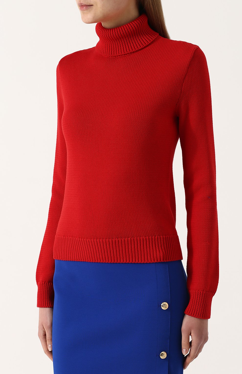 Хлопковая водолазка фактурной вязки RALPH LAUREN, арт. 290713862, фото 3