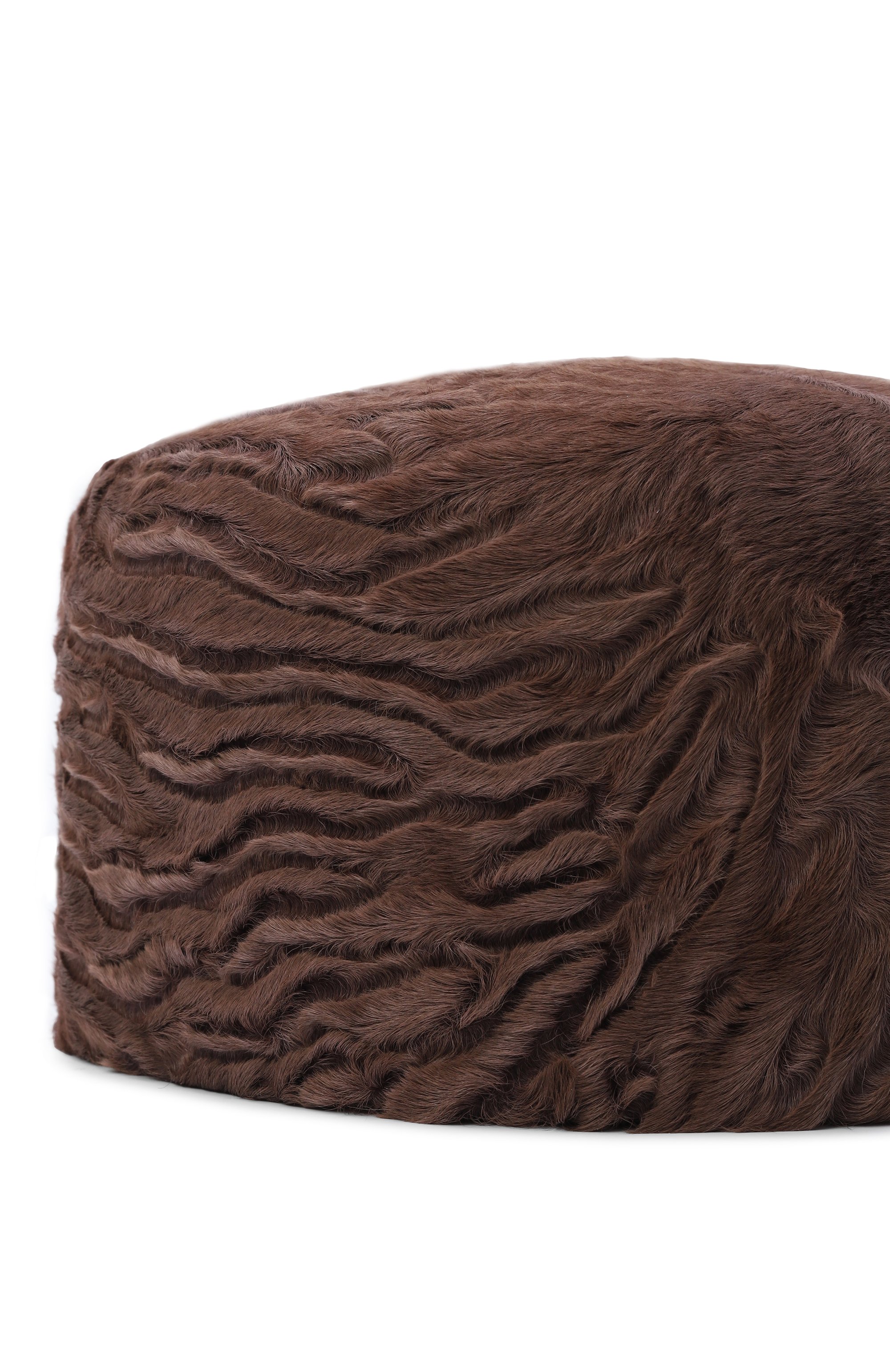 Шапка-таблетка джеки из каракульчи FURLAND коричневого цвета по цене 96000 руб., арт. 0132007810094200000, фото 3 Шапка-таблетка джеки из каракульчи FURLAND, арт. 0132007810094200000, фото 3