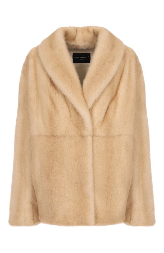 Шуба из норки Emil Shabaev М171 Кремовый М171