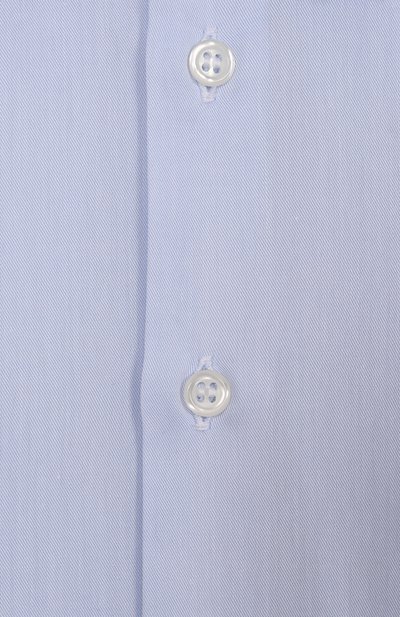 Хлопковая рубашка DAL LAGO голубого цвета по цене 8995 руб., арт. N402/1165/4-6, фото 3 Хлопковая рубашка DAL LAGO, арт. N402/1165/4-6, фото 3