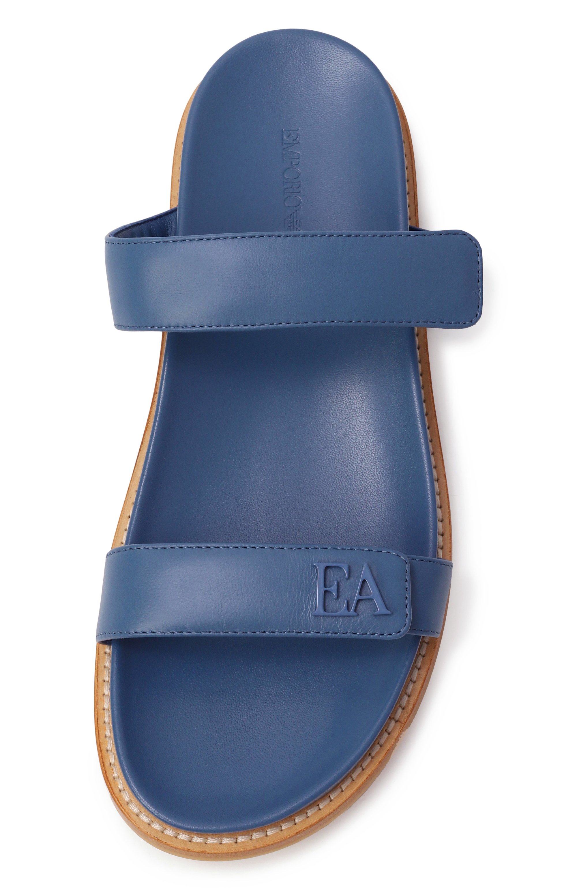 Кожаные шлепанцы EMPORIO ARMANI, арт. X3P778/XF271, фото 6