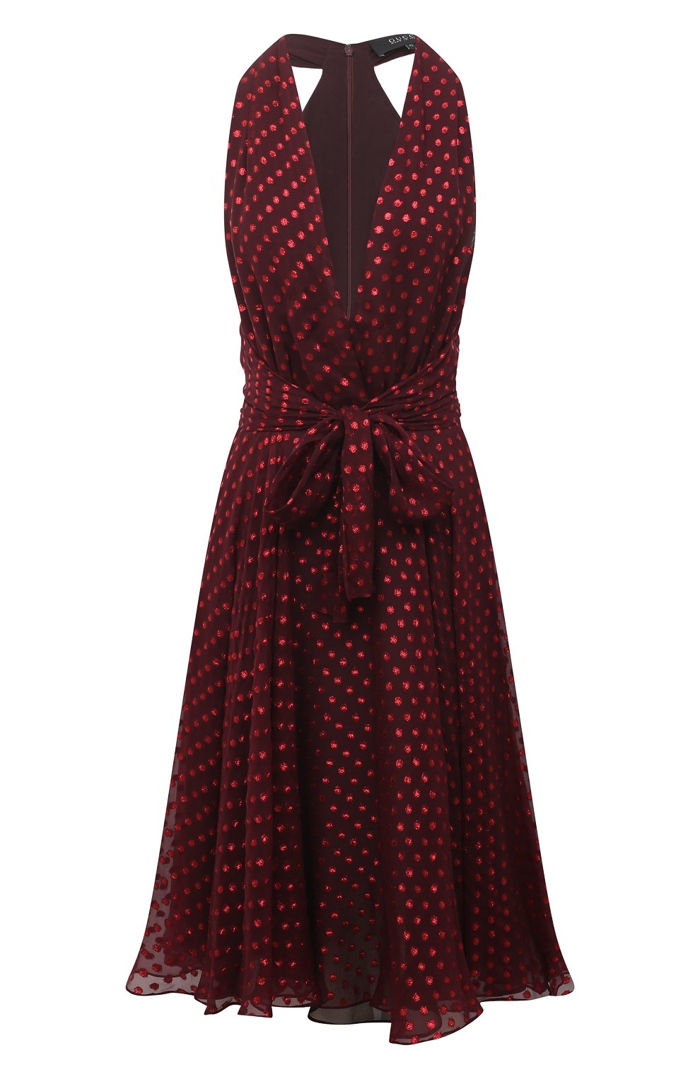 Платье GUCCI бордового цвета по цене 345600 руб., арт. 336213 ZCM10, фото 1 Платье GUCCI, арт. 336213 ZCM10, фото 1