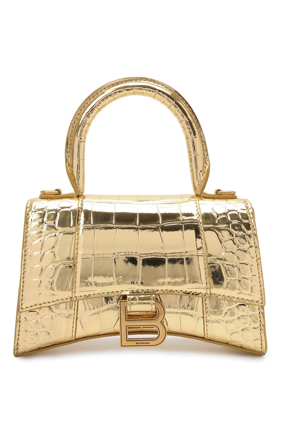 Сумка hourglass xs BALENCIAGA золотого цвета по цене 187500 руб., арт. 592833/1S49M, фото 1 Сумка hourglass xs BALENCIAGA, арт. 592833/1S49M, фото 1