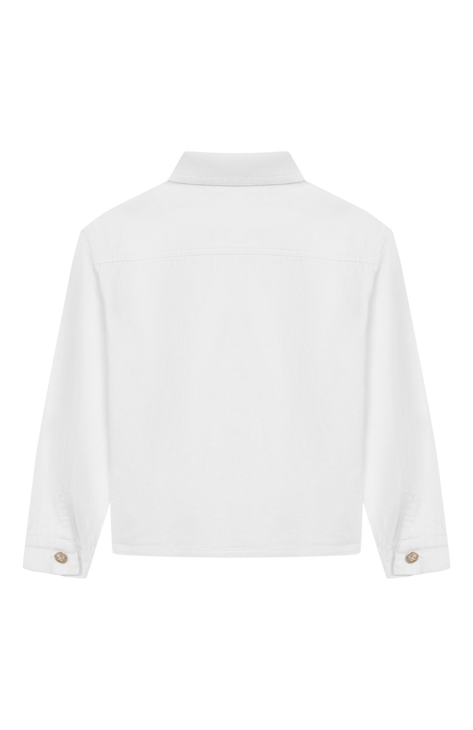 Джинсовая куртка BLUMARINE белого цвета по цене 28300 руб., арт. BFGB0160/CF050, фото 2 Джинсовая куртка BLUMARINE, арт. BFGB0160/CF050, фото 2