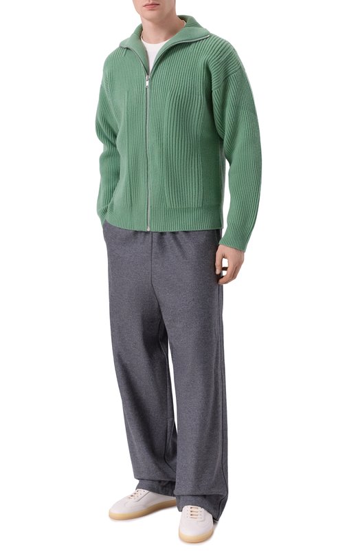 Шерстяной кардиган Jil Sander J22HP0048-J14784 Зелёный  J22HP0048-J14784 Фото 2