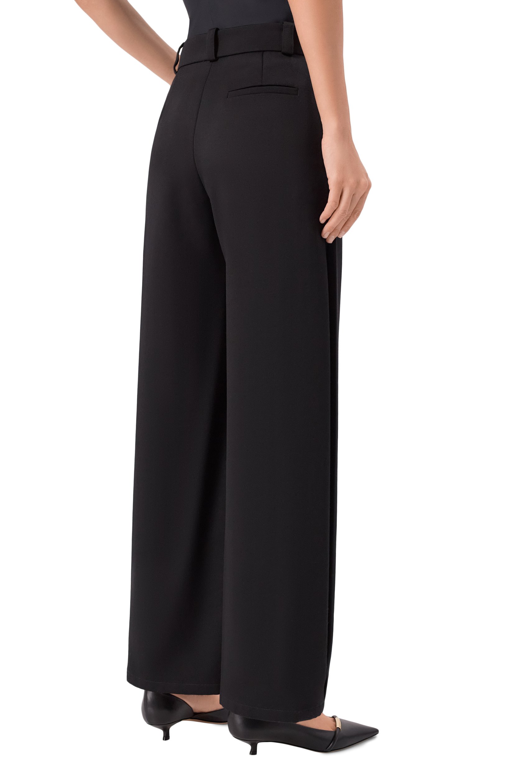 Шерстяные брюки GIORGIO ARMANI черного цвета по цене 215000 руб., арт. GW003478/TE10936, фото 4 Шерстяные брюки GIORGIO ARMANI, арт. GW003478/TE10936, фото 4