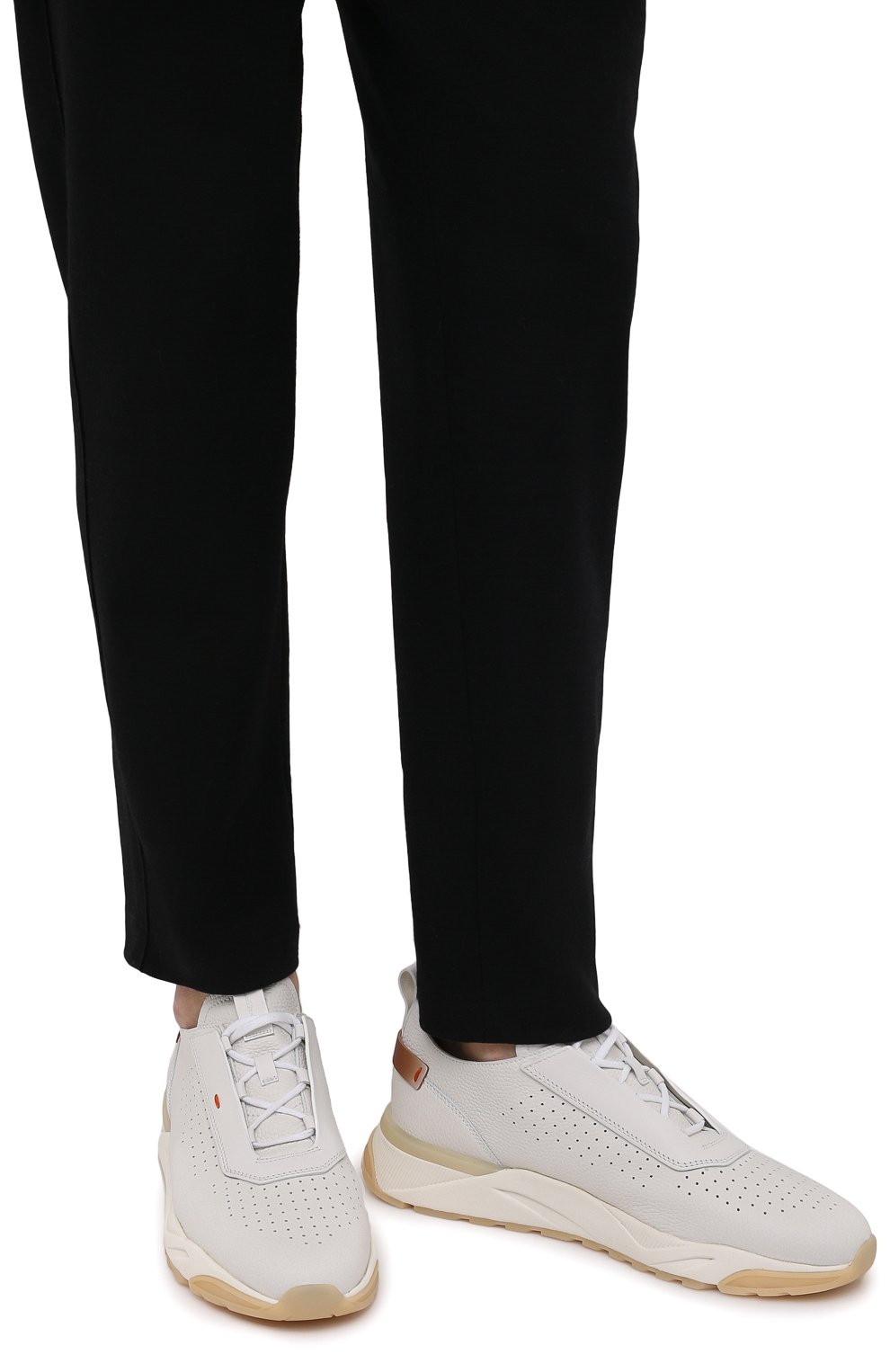 Кожаные кроссовки SANTONI, арт. MBIM21693BTTCDPAI55, фото 3