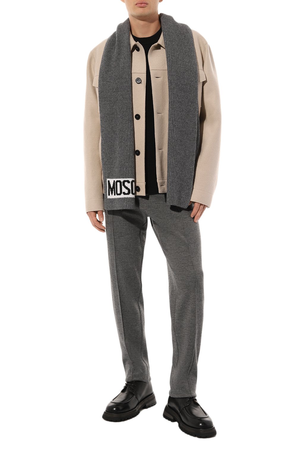 Шарф из шерсти и вискозы MOSCHINO, арт. 50184/M5541, фото 2