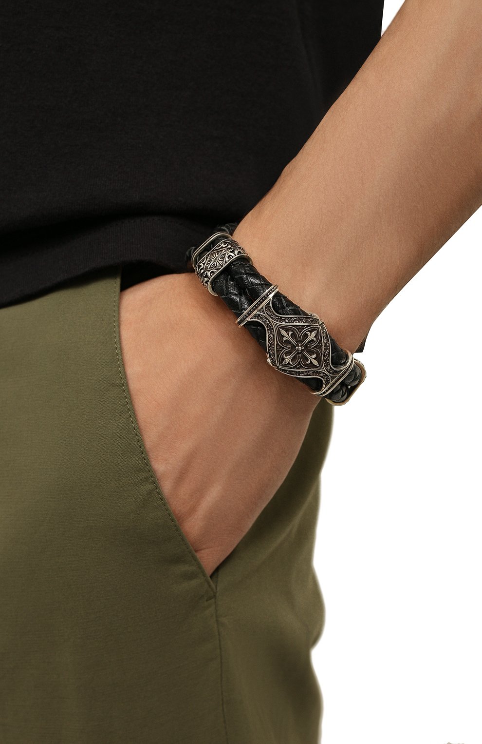 Браслет готика GL JEWELRY черного цвета по цене 91080 руб., арт. M410005-S97B-01, фото 2 Браслет готика GL JEWELRY, арт. M410005-S97B-01, фото 2