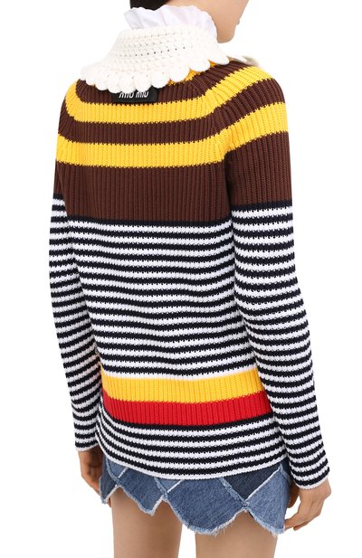 Хлопковый кардиган MIU MIU, арт. MMF284-1XCD-F0005, фото 5