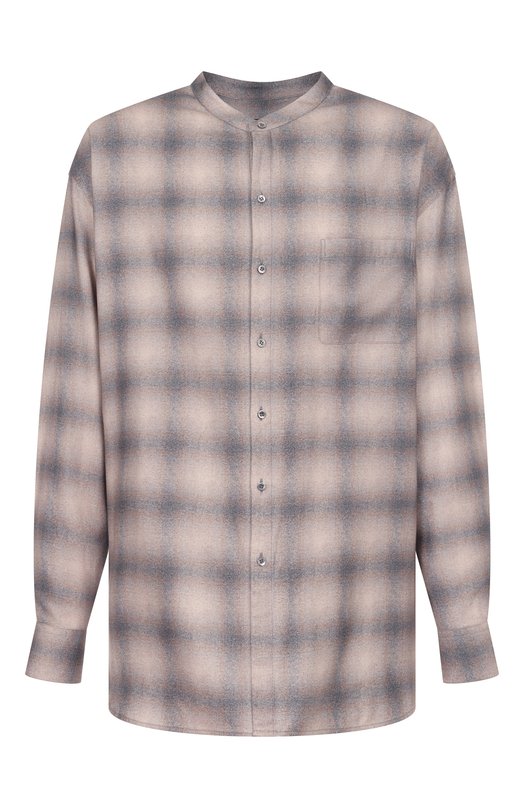 Рубашка из хлопка и лиоцелла Giorgio Armani GM002313/TE17692 Бежевый GM002313/TE17692