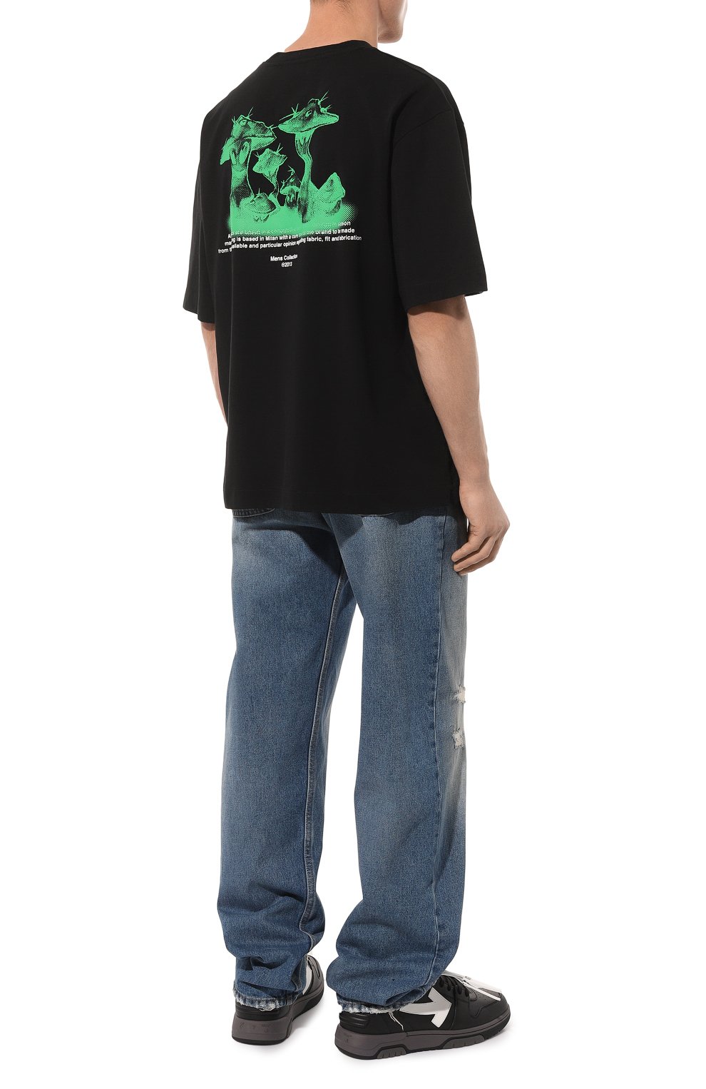 Кожаные кеды out of office OFF-WHITE, арт. OMIA189C99LEA0041001, фото 2