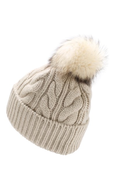 Шапка из смеси шерсти и кашемира с меховым помпоном MONCLER, арт. D2-098-00229-10-0401B, фото 2