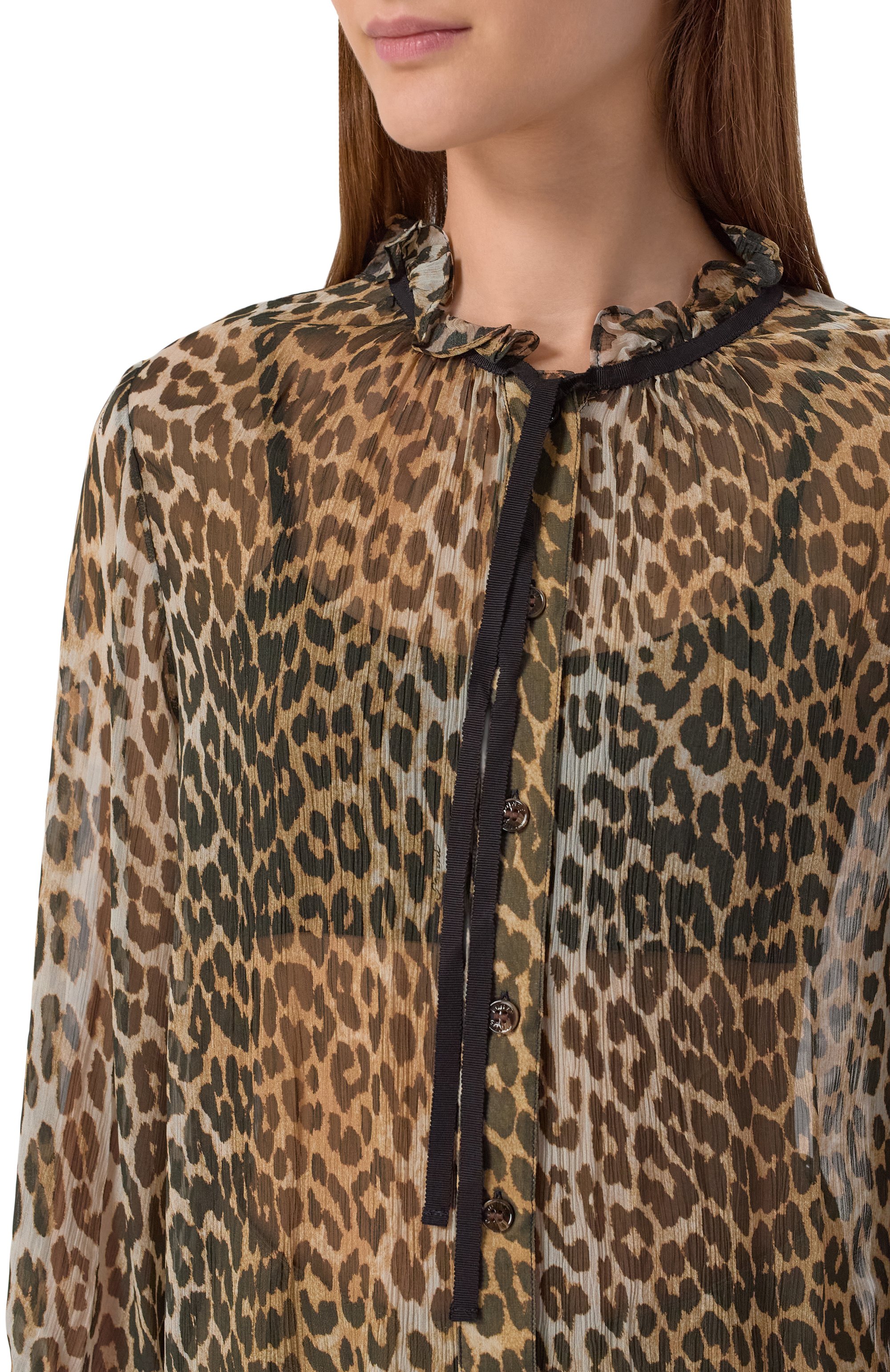 Блузка из вискозы GANNI, арт. W0570, фото 5