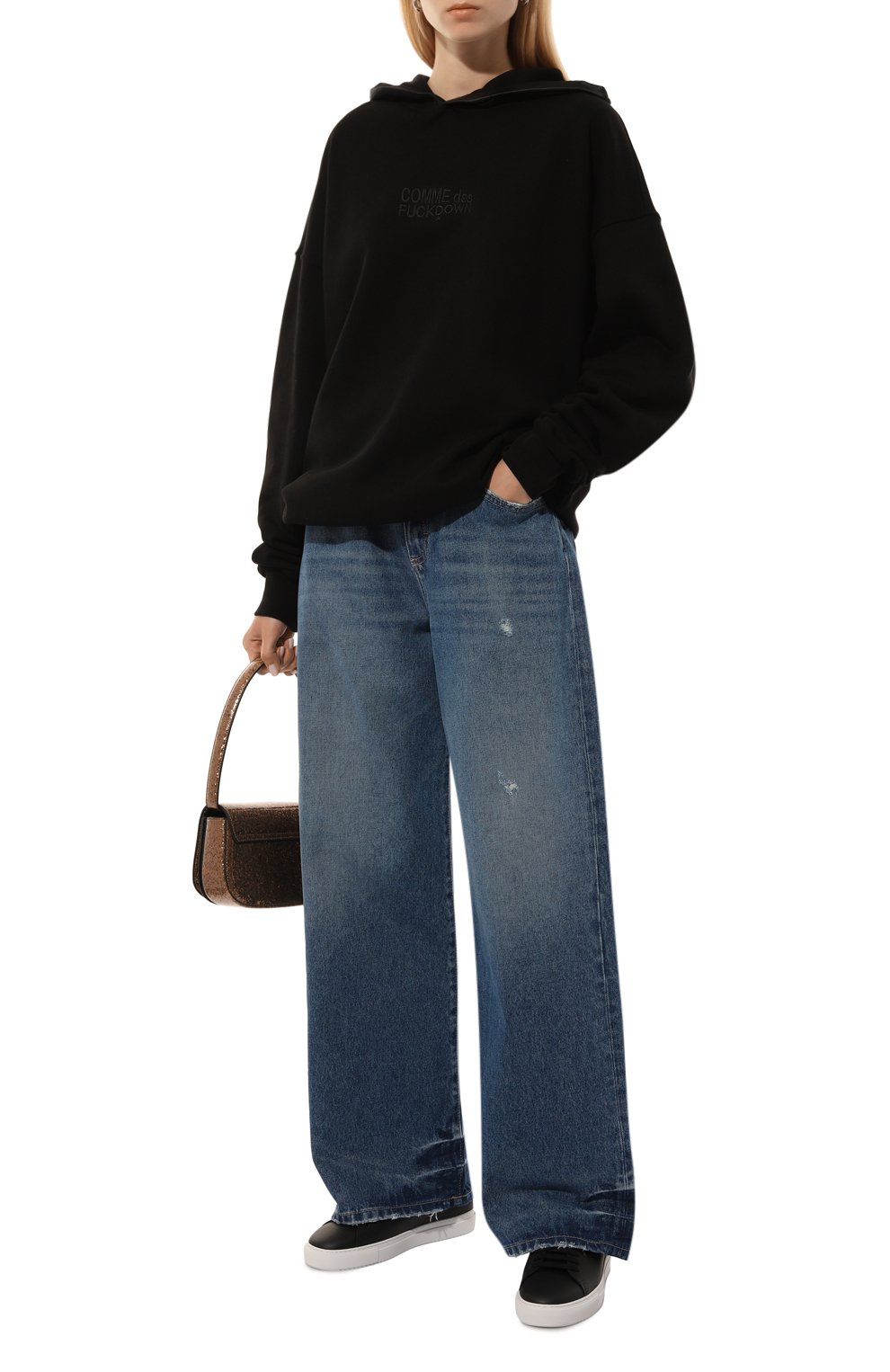 Хлопковое худи COMME DES FUCKDOWN, арт. CFABW01188, фото 2