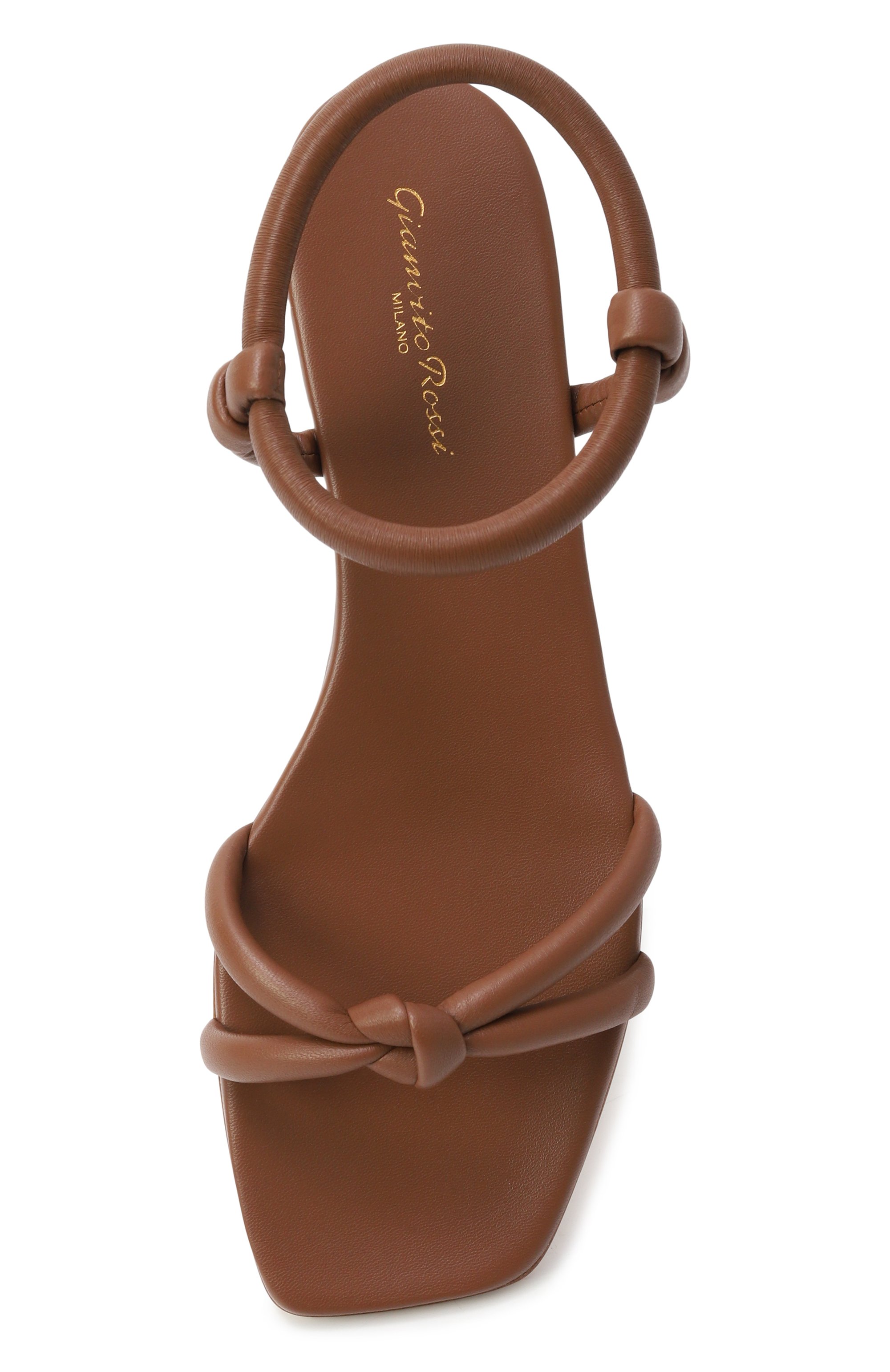 Кожаные сандалии juno GIANVITO ROSSI коричневого цвета по цене 89950 руб., арт. G32324.05CU0.NAPCU0I, фото 6 Кожаные сандалии juno GIANVITO ROSSI, арт. G32324.05CU0.NAPCU0I, фото 6