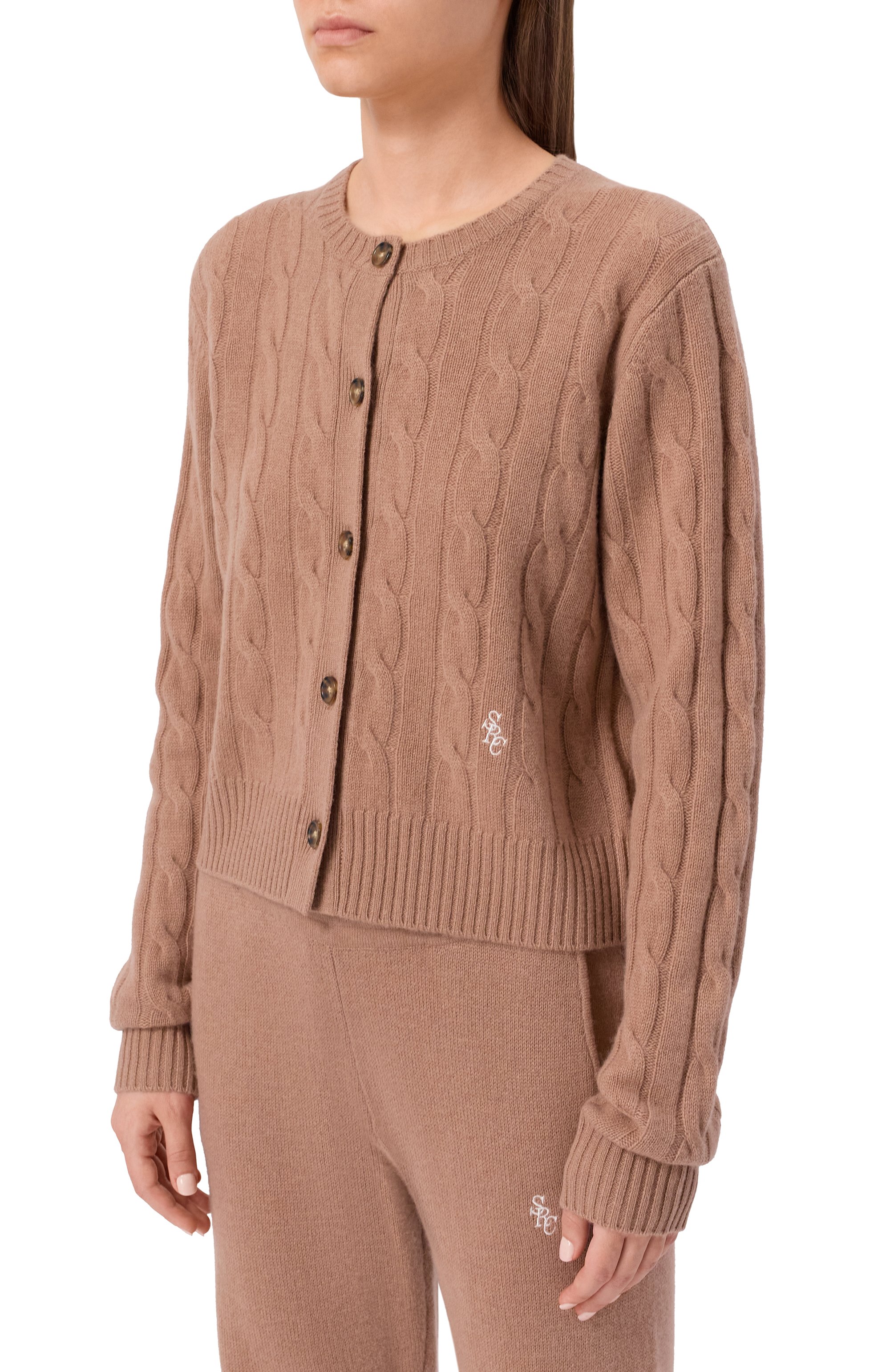 Кардиган из кашемира и шерсти SPORTY AND RICH, арт. CA00365302BE02, фото 3