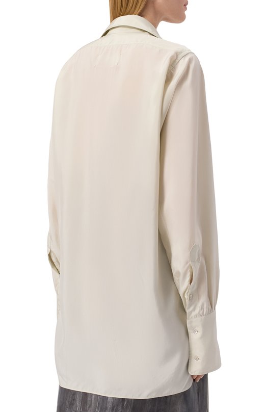 Блузка из вискозы Maison Margiela S51DT0020/S76632 Зелёный  S51DT0020/S76632 Фото 4
