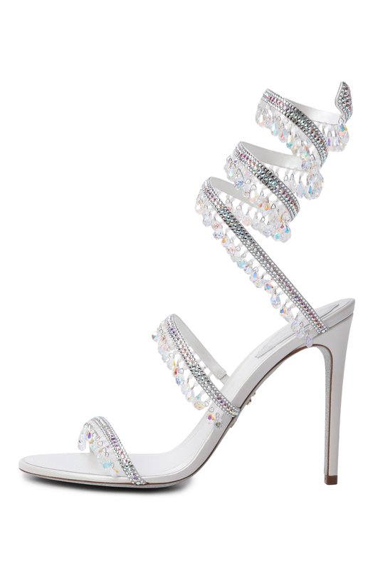Текстильные босоножки Chandelier 105 Rene Caovilla C12535-105/R001 Белый  C12535-105/R001 Фото 4