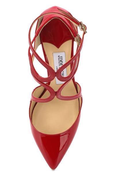 Лаковые туфли lancer 85 JIMMY CHOO красного цвета по цене 78850 руб., арт. LANCER 85/PAT, фото 5 Лаковые туфли lancer 85 JIMMY CHOO, арт. LANCER 85/PAT, фото 5