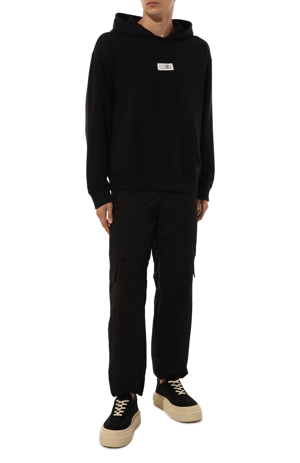 Хлопковое худи MM6, арт. SH0GU0019/S25606, фото 2