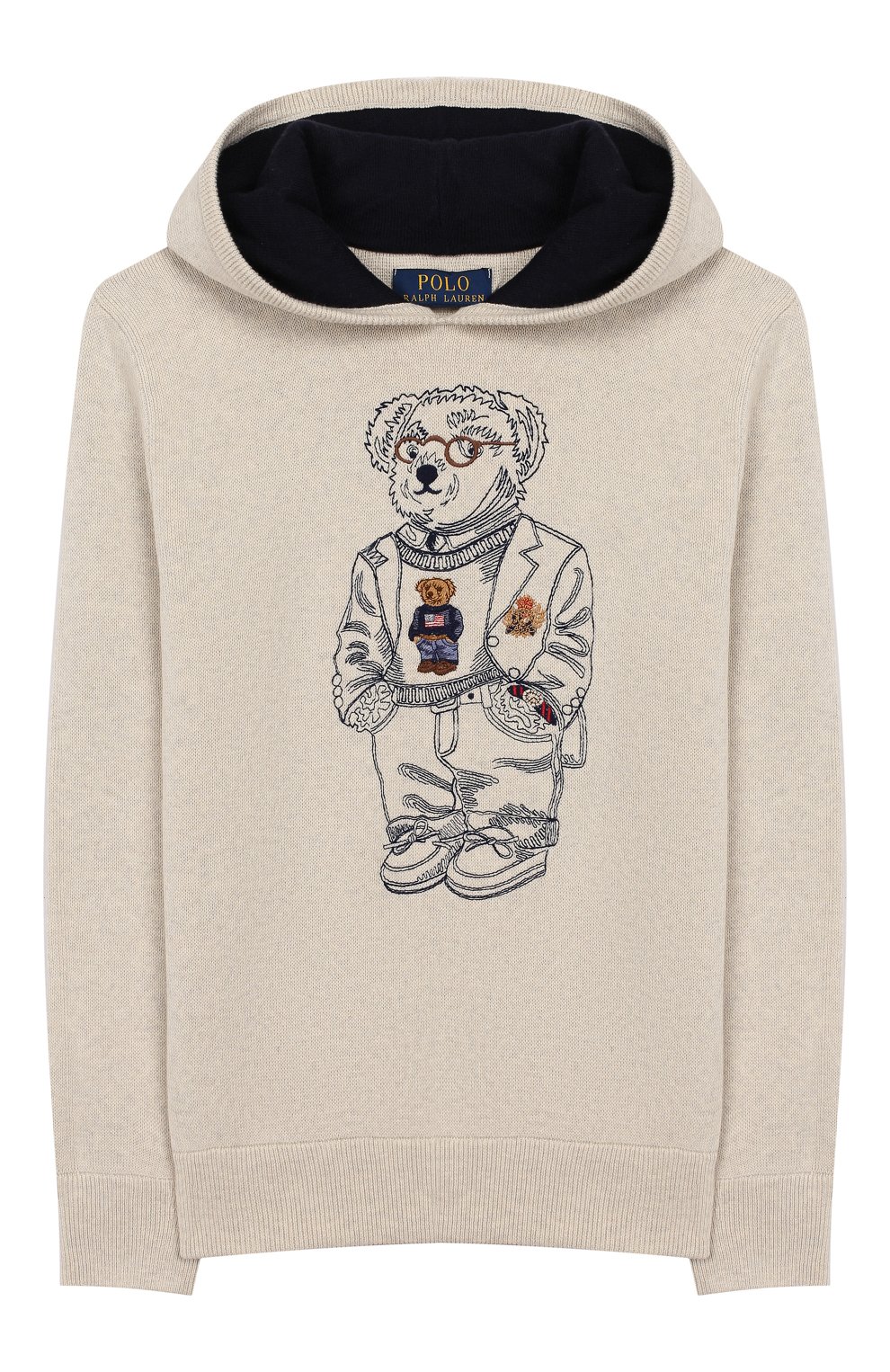 Вязаное худи из хлопка POLO RALPH LAUREN, арт. 323787086, фото 1