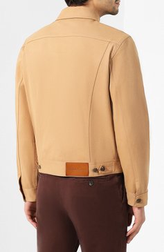 Мужская хлопковая куртка RALPH LAUREN бежевого цвета, арт. 790758518 | Фото 4 (Рукава: Длинные; Материал внешний: Хлопок; Длина (верхняя одежда): Короткие; Мужское Кросс-КТ: Верхняя одежда; Кросс-КТ: Куртка, Деним; Статус проверки: Проверена категория; Ювелирные украшения: Назначено; Драгоценные камни: Проставлено; Материал сплава: Проставлено; Стили: Кэжуэл)