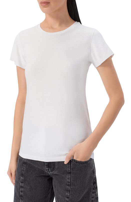 Хлопковая футболка Dorothee Schumacher 028304 Белый  028304 Фото 3
