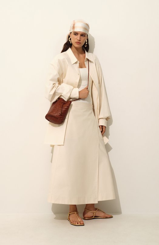 Хлопковая рубашка Maison Margiela S51DT0017/S54352 Кремовый  S51DT0017/S54352 Фото 7