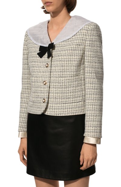 Жакет из шерсти и хлопка MIU MIU, арт. MH1700-6J1-F0304, фото 3