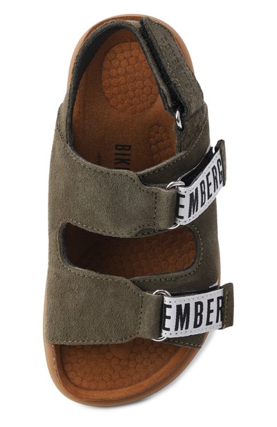 Замшевые сандалии DIRK BIKKEMBERGS хаки цвета по цене 19350 руб., арт. K4B2-21915-0009_001, фото 4 Замшевые сандалии DIRK BIKKEMBERGS, арт. K4B2-21915-0009_001, фото 4