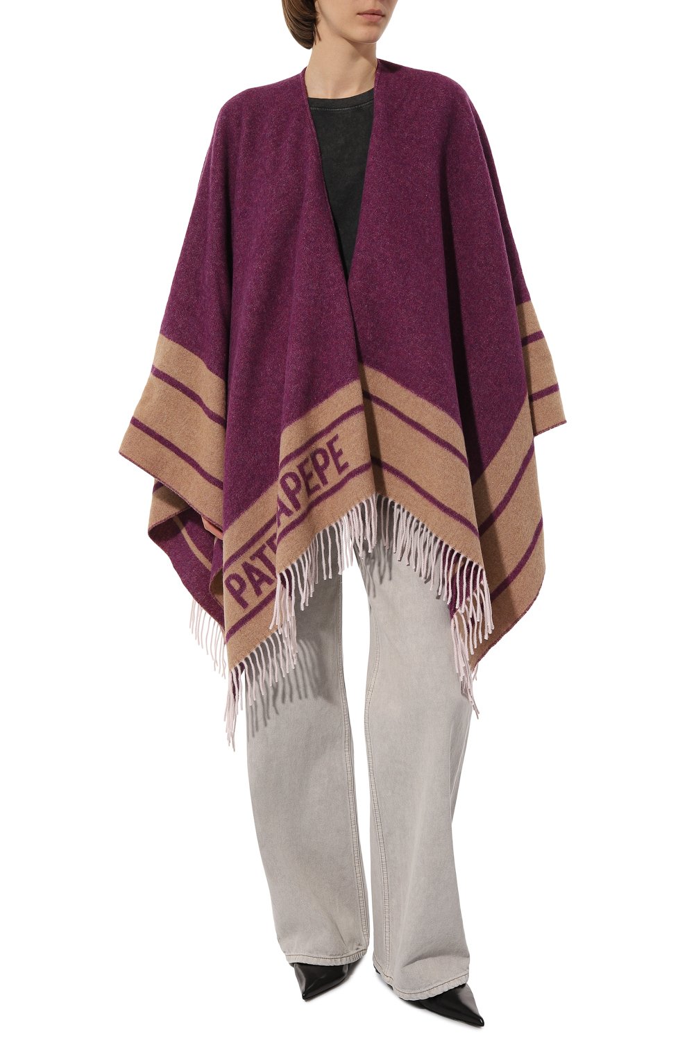 Шерстяное пончо PATRIZIA PEPE, арт. 8F0017_A400, фото 3