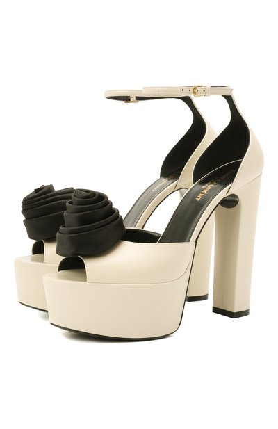 Кожаные босоножки jodie SAINT LAURENT, арт. 650344/1ZJ80, фото 1