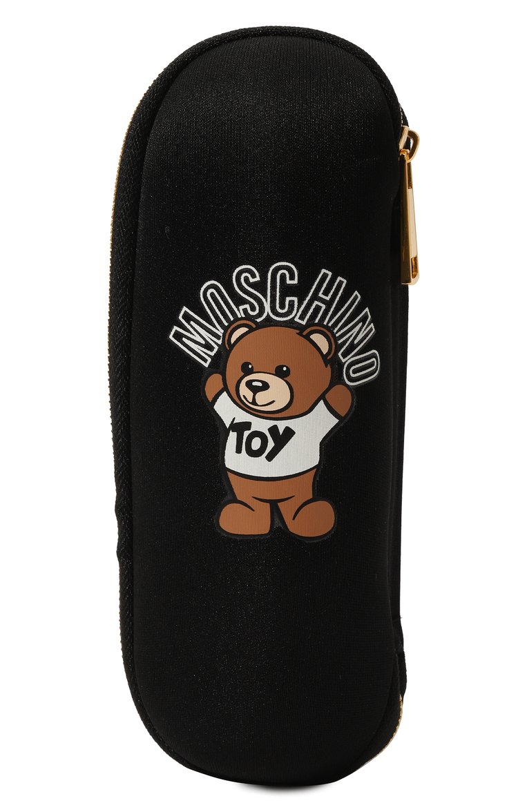 Женский складной зонт MOSCHINO черного цвета, арт. 8351-SUPERMINI | Фото 4 (Материал: Металл, Синтетический материал, Текстиль; Нос: Не проставлено)